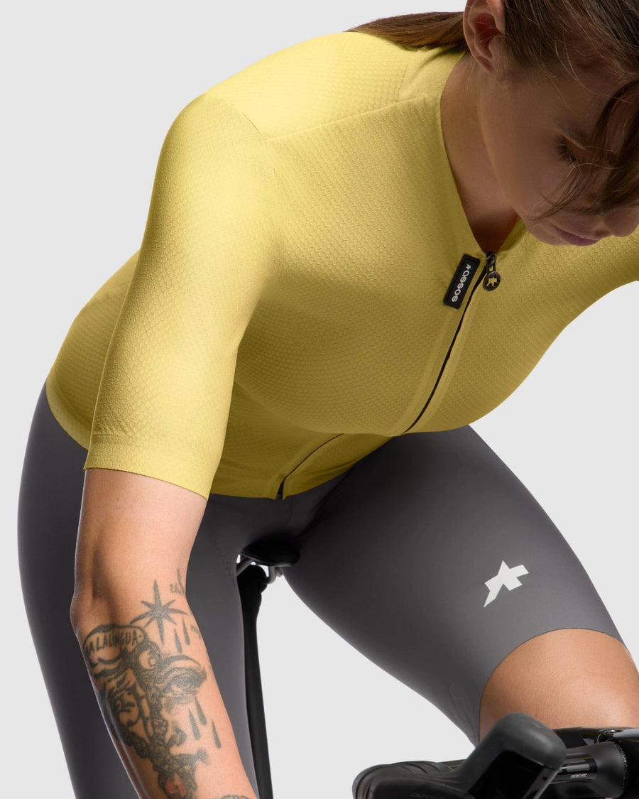 Maillot ASSOS DYORA R S11 Mujer manga corta Amarillo