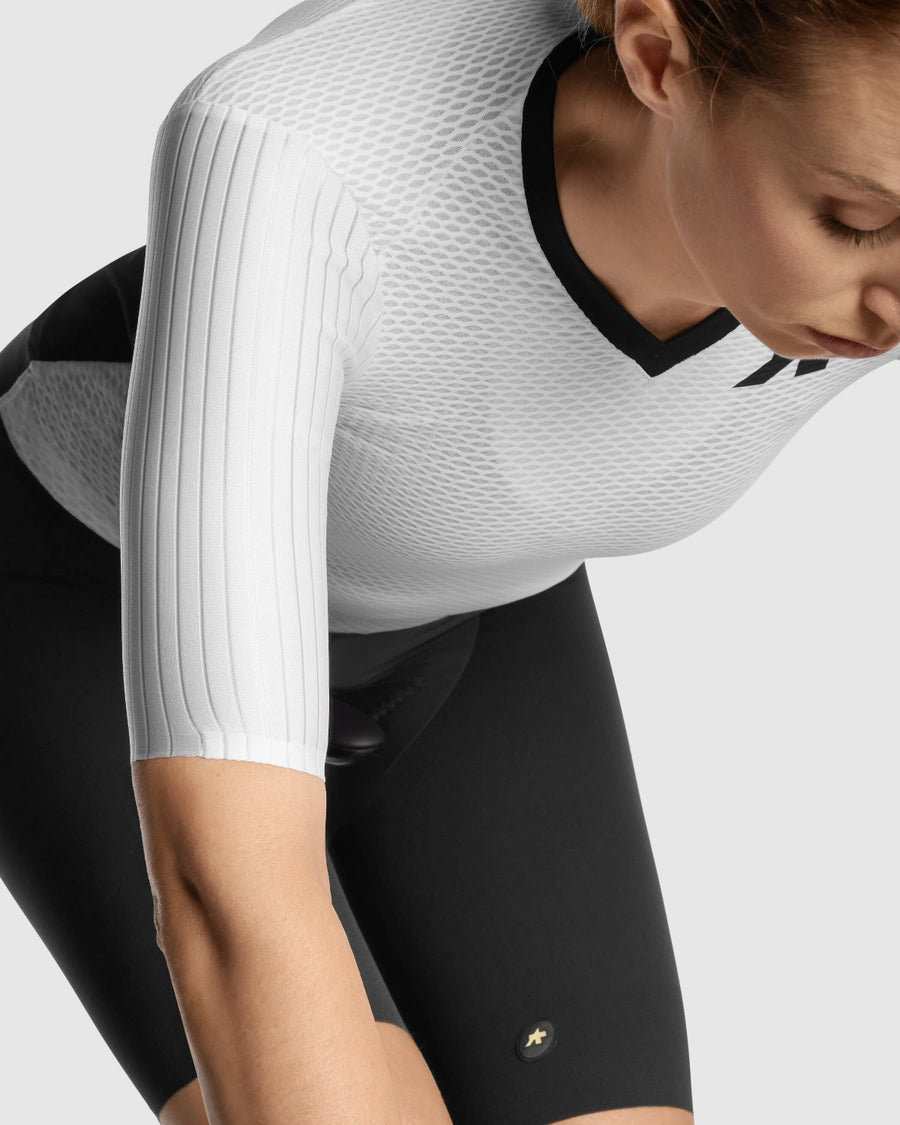 Maillot ASSOS DYORA RSV S11 Mujer Manga Corta Blanco