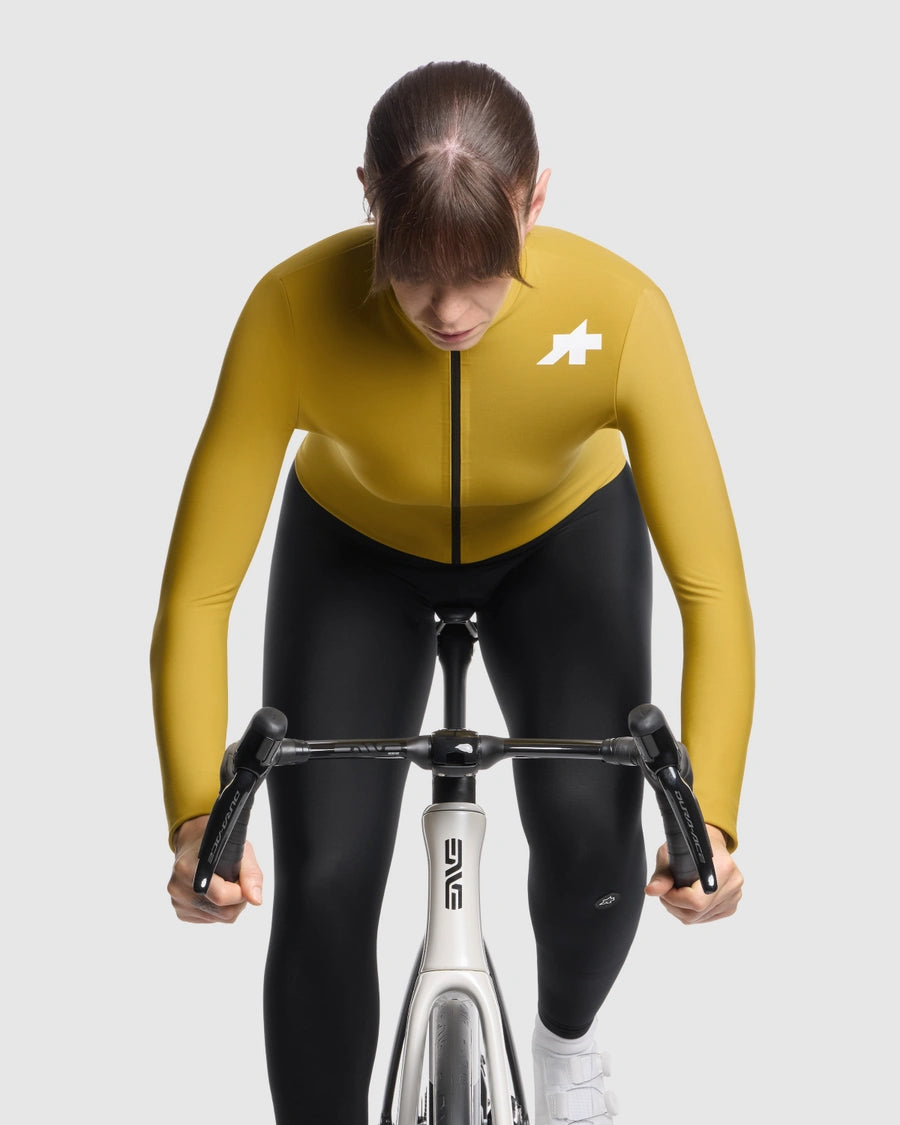 Maillot ASSOS MILLE GT SPRING FALL S11 Mangas Largas Mujer Amarillo