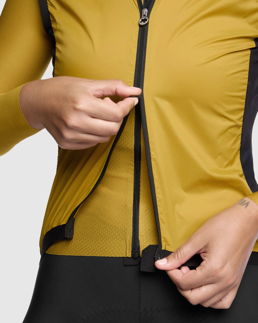 Chaqueta sin mangas ASSOS UMA GT WIND S11 Amarillo Dorado Mujer