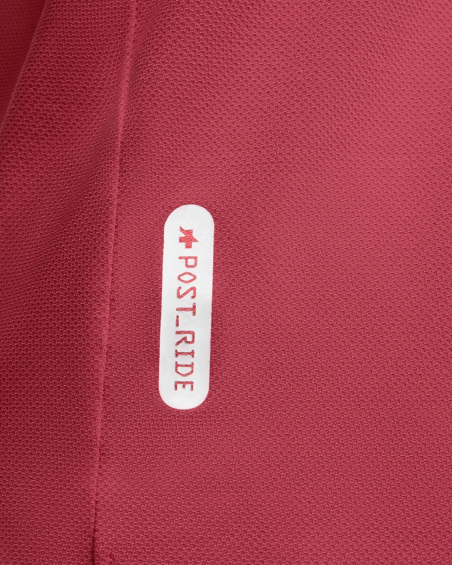 Maillot ASSOS TACTICA POST RIDE T5 Manga Corta Deep Berry