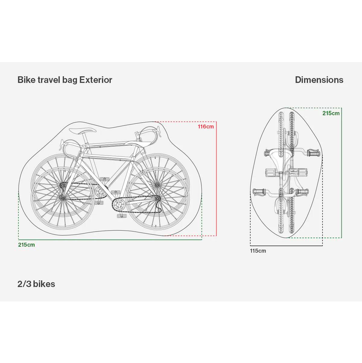 Funda protectora para portabicicletas BUDS CAR BIKE RACK AND RAIN COVER 2/3 Bikes