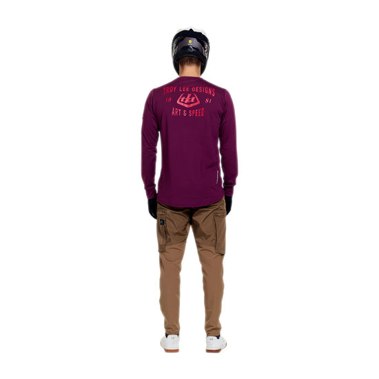 Maillot de manga larga TROY LEE DESIGNS RUCKUS RIDE LOCKDOWN Sangria