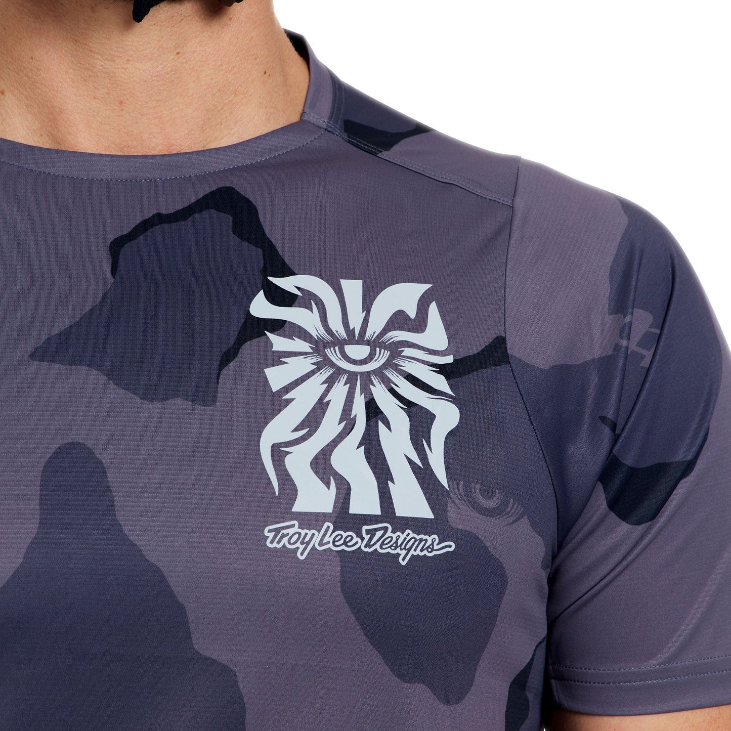Maillot manga corta TROY LEE DESIGNS SKYLINE PRO FLOW CAMO Carbono