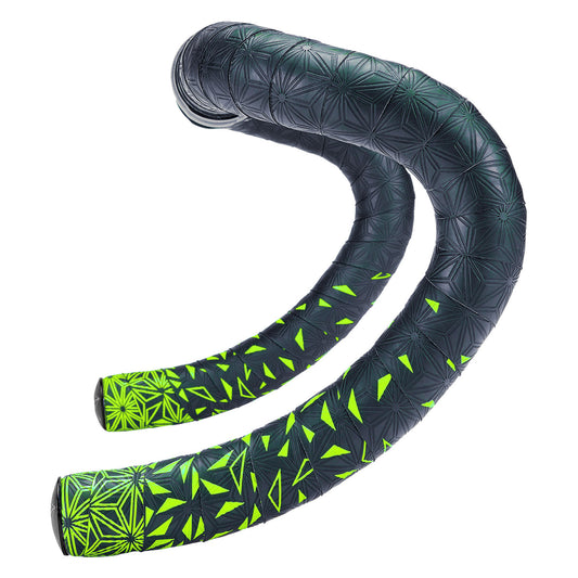SUPACAZ SUPER STICKY KUSH STAR FADE Cinta de Manillar Negro/Verde