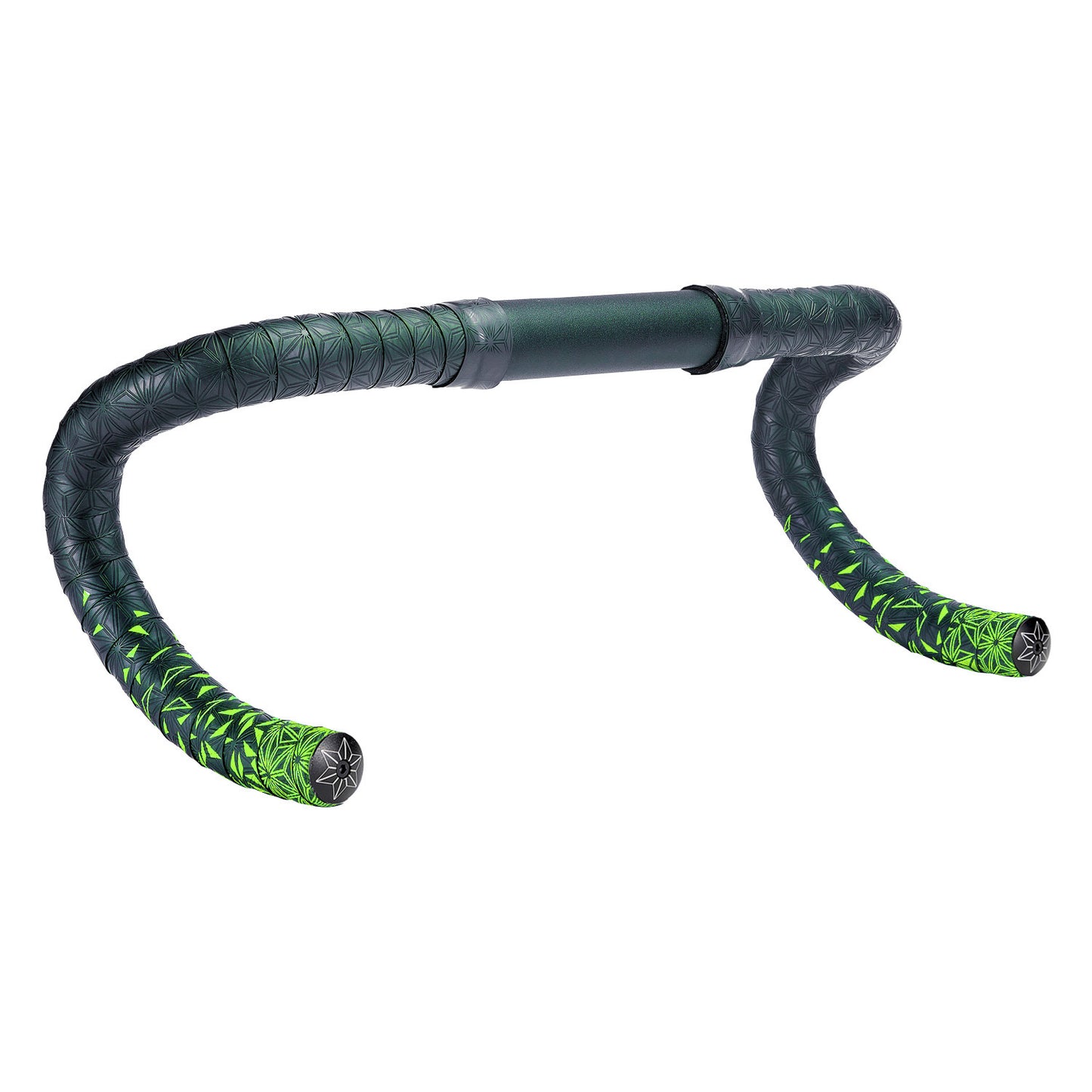 SUPACAZ SUPER STICKY KUSH STAR FADE Cinta de Manillar Negro/Verde