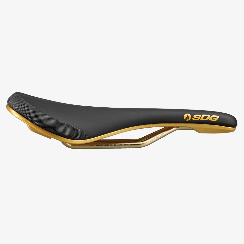 Sillín SDG BEL-AIR V3 Galactic Rails Lux-Alloy Negro/Oro