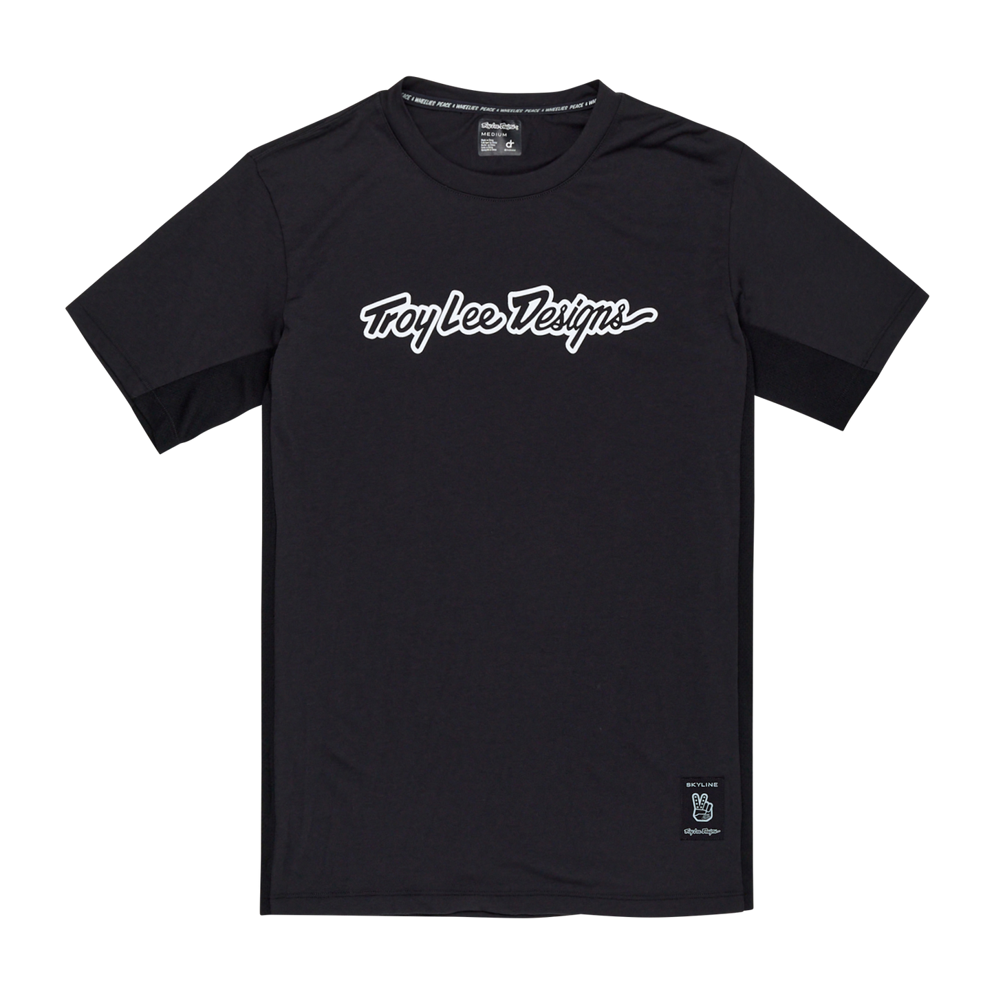 TROY LEE DESIGNS SKYLINE RIDE TEE SIGNATURE Maillot Manga Corta Negro 2025