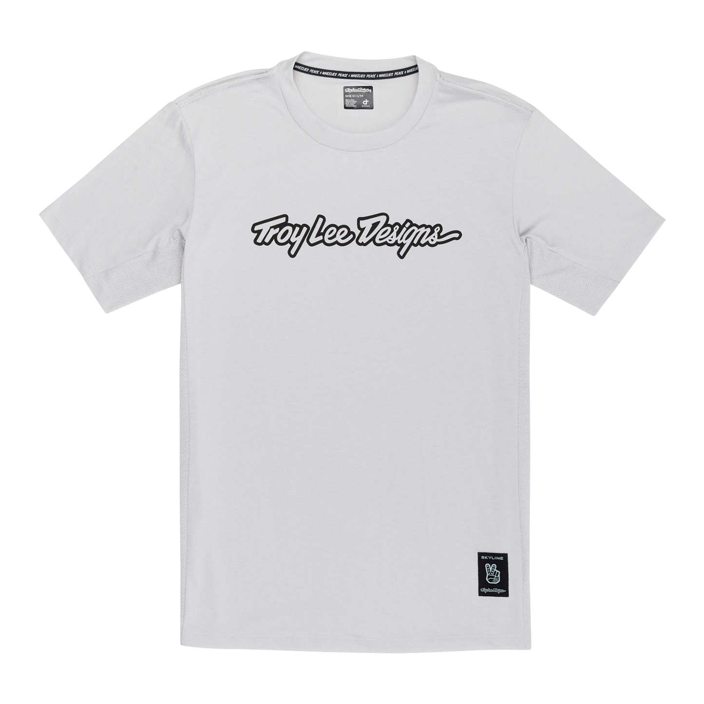 TROY LEE DESIGNS SKYLINE RIDE TEE SIGNATURE Maillot Manga Corta Gris 2025