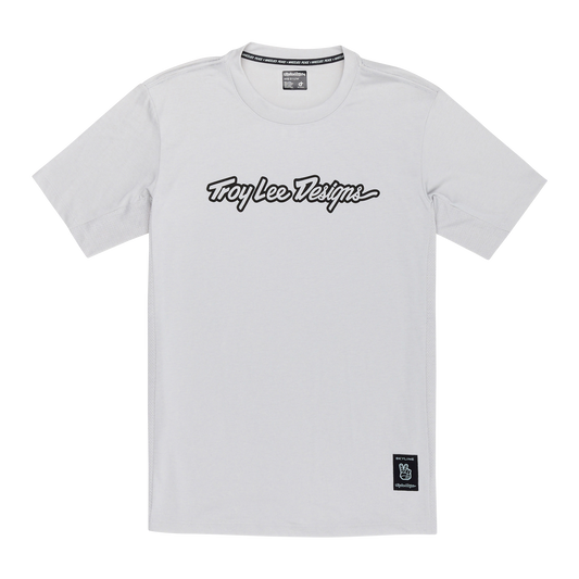 TROY LEE DESIGNS SKYLINE RIDE TEE SIGNATURE Maillot Manga Corta Gris 2025