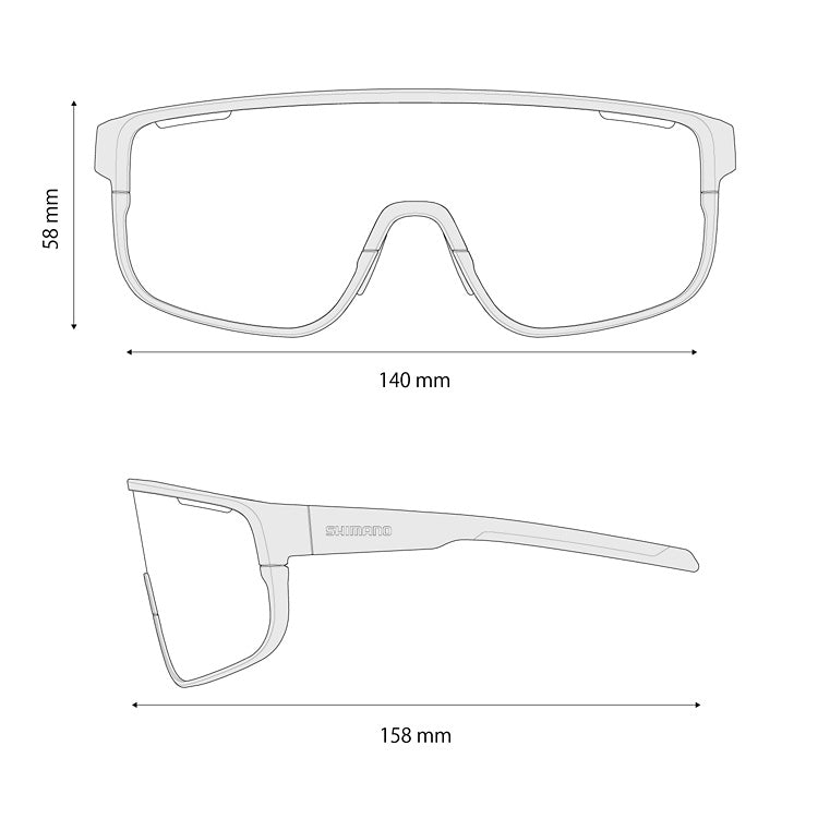 Gafas Off Road SHIMANO PULSAR 3 Negro Mate Ridescape