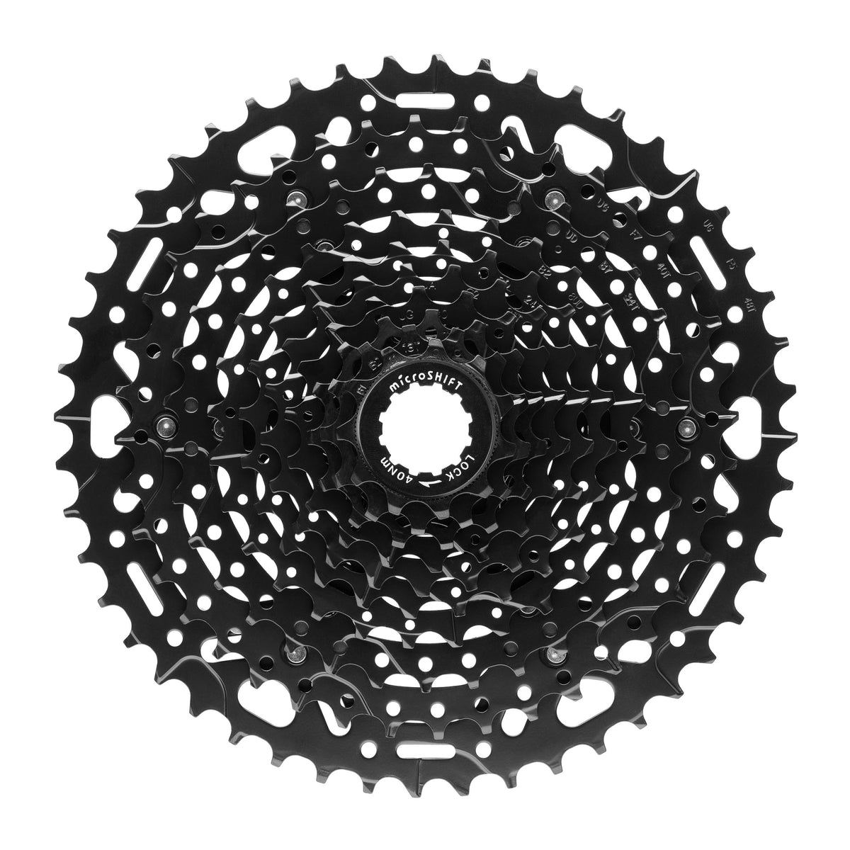 Cassette MICROSHIFT ADVENT X de acero CS-H104 de 10 velocidades 11-48