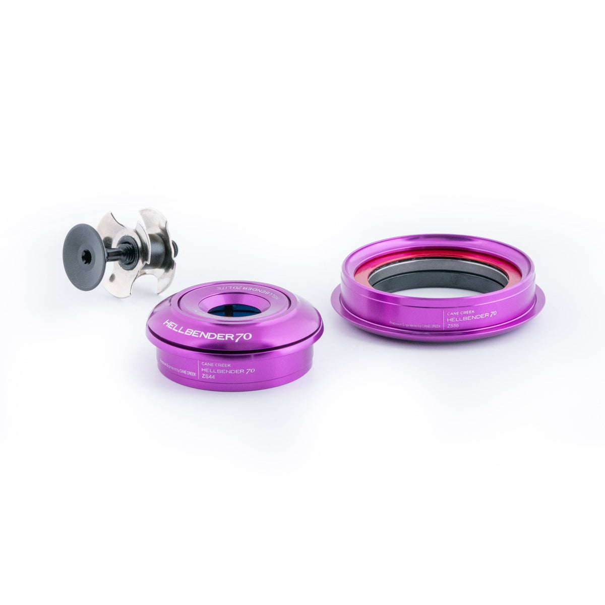 Juego de dirección CANE CREEK Hellbender 70 Lite ZS44/ZS56 violeta