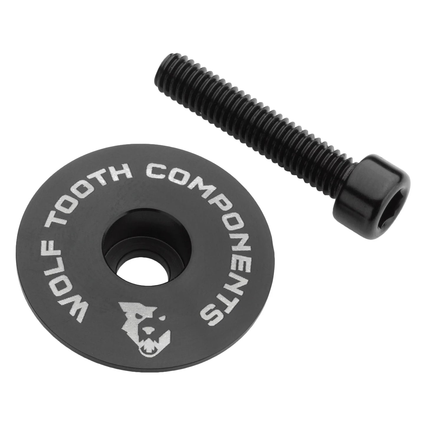 Cubierta de manillar WOLF TOOTH Ultralight con tornillo de 1"1/8, color negro