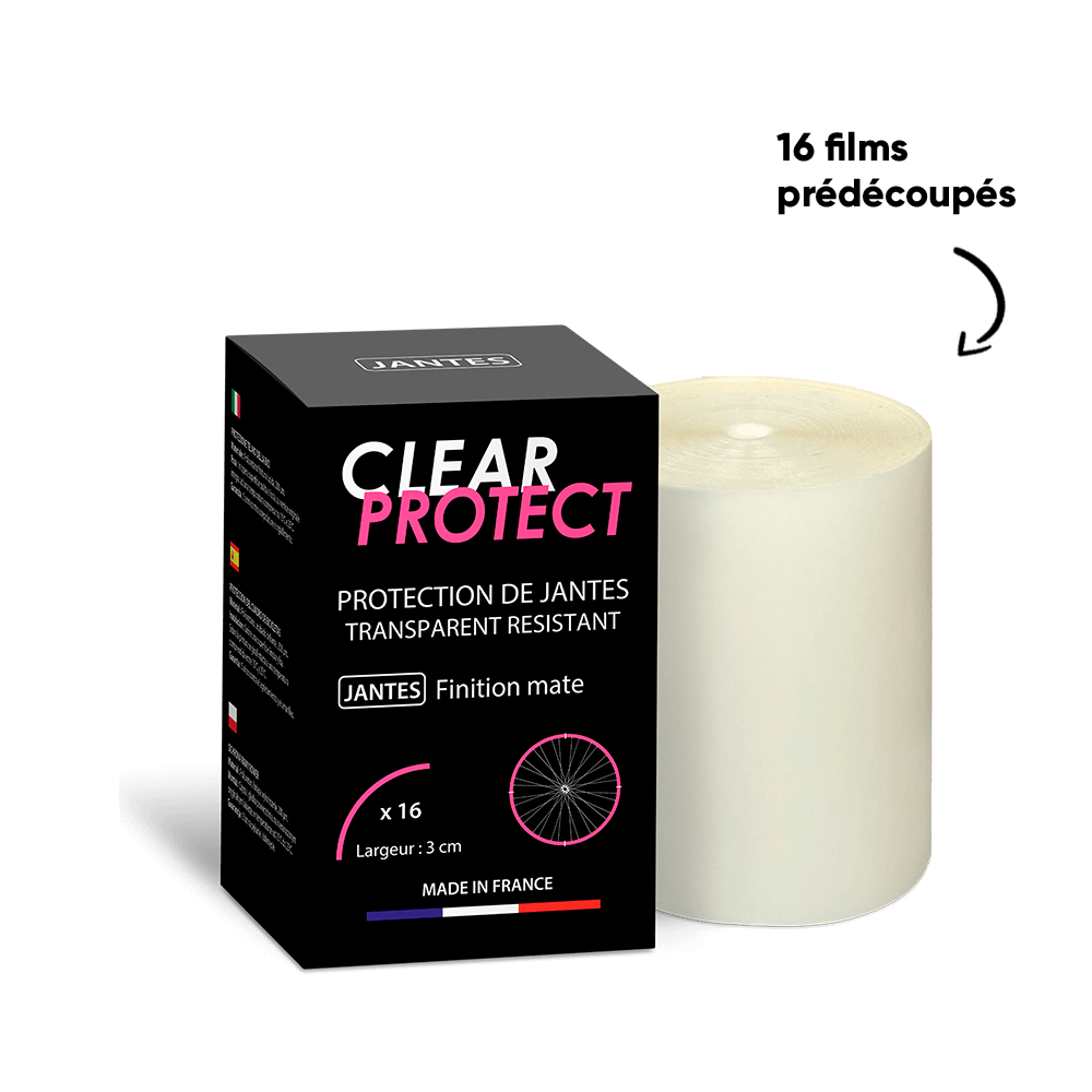 CLEARPROTECT Protector de ruedas adhesivo mate