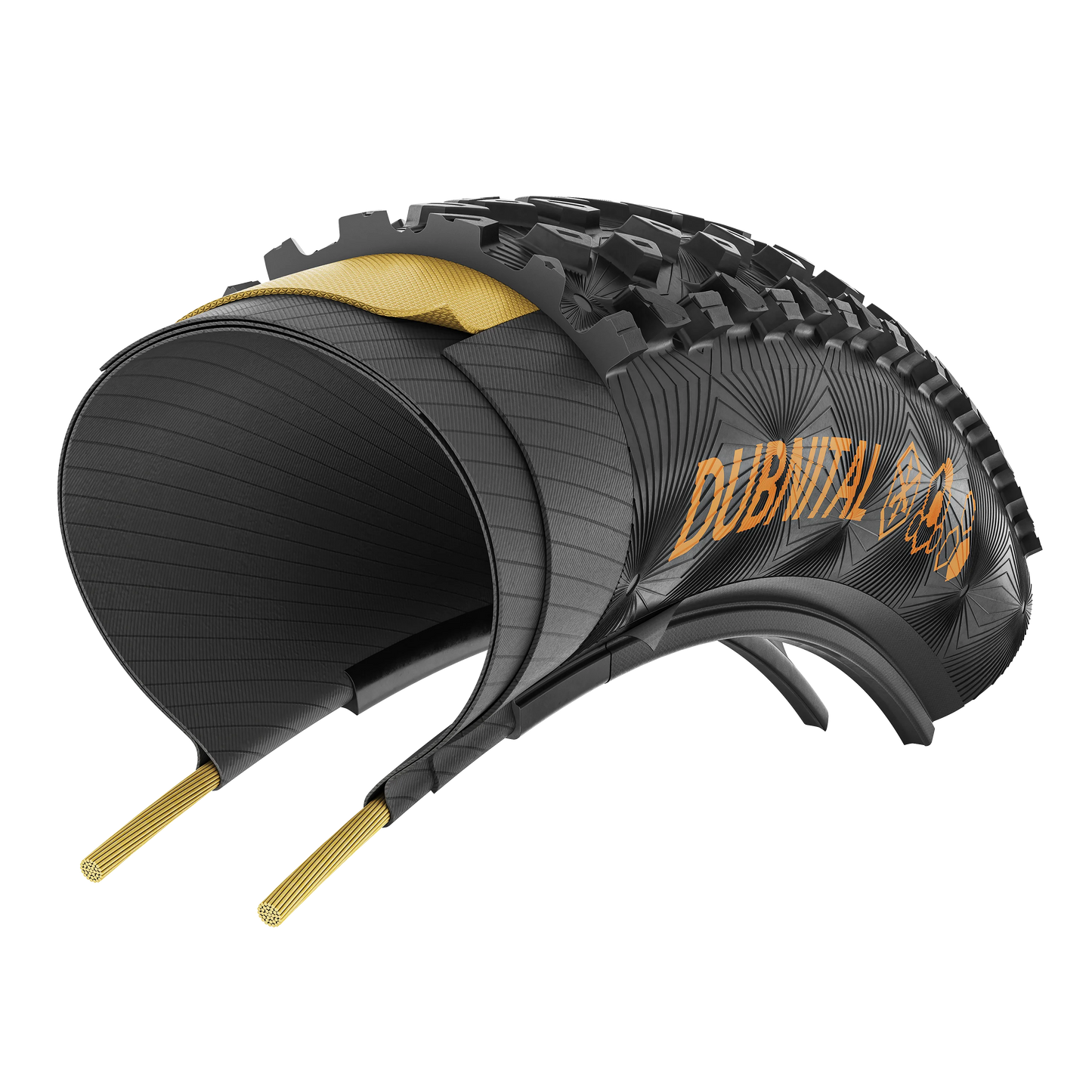 Neumático CONTINENTAL DUBNITAL Trail Rapid 27.5x2.40 Tubeless Ready Blando Negro