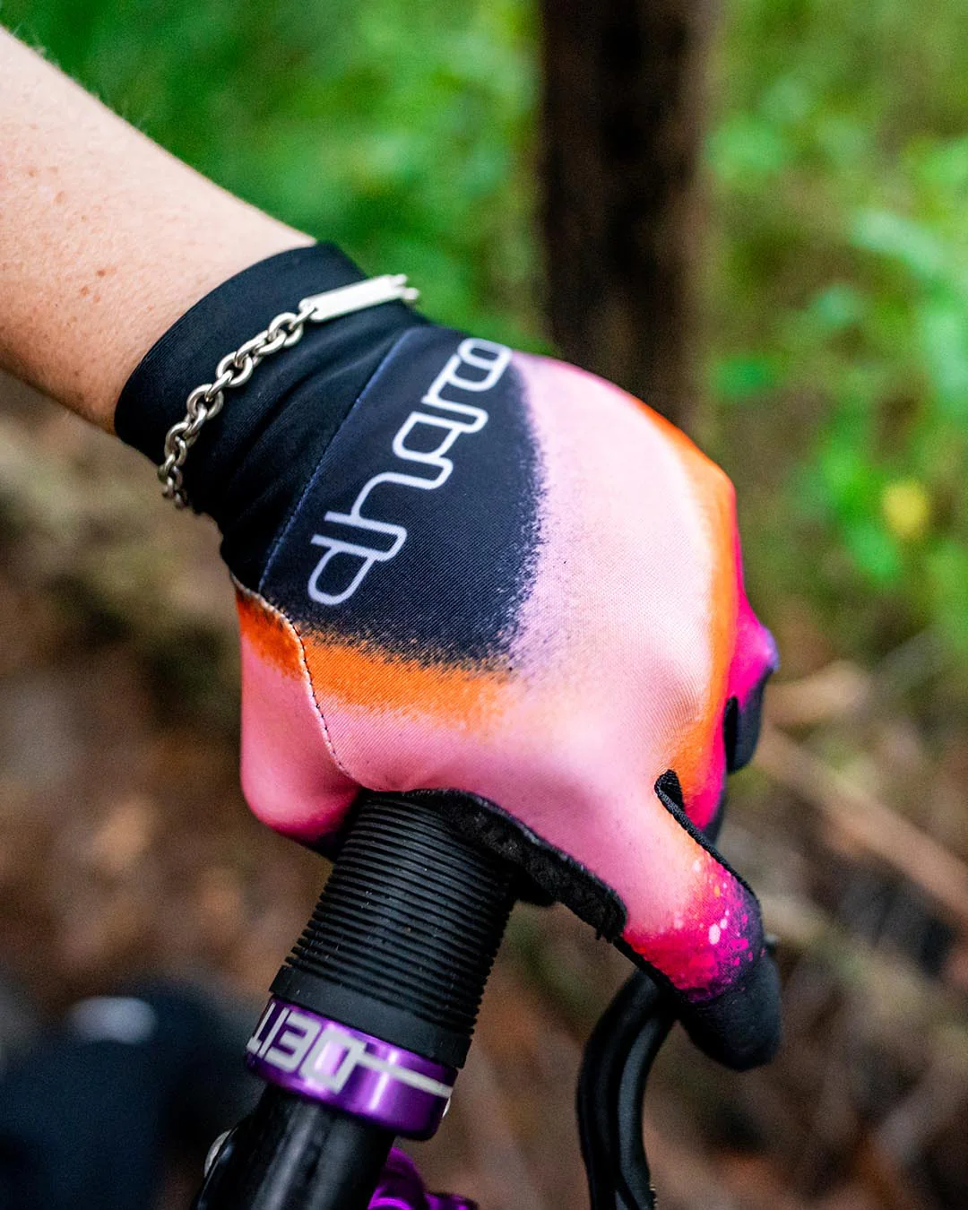 FIREBIRD Guantes MTB Mujer Negro/Corail