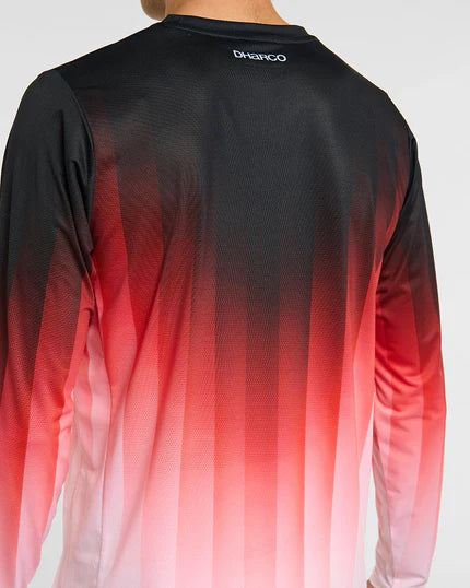 Maillot de manga larga DHARCO RACE PRISM Rojo