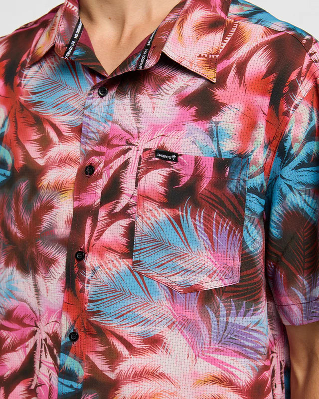 DHARCO TECH NEBULA Camisa Manga Corta Rosa