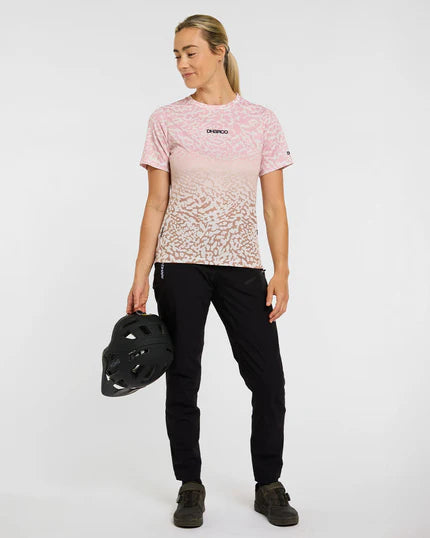 Maillot de manga corta para mujer DHARCO PRISCILLA Beige/Rosa