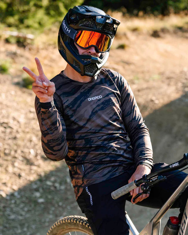 Maillot de manga larga DHARCO GRAVITY RECON Negro/Marrón