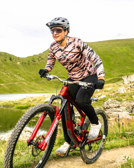 Maillot de manga larga DHARCO GRAVITY AMBUSH de mujer Marrón/Negro