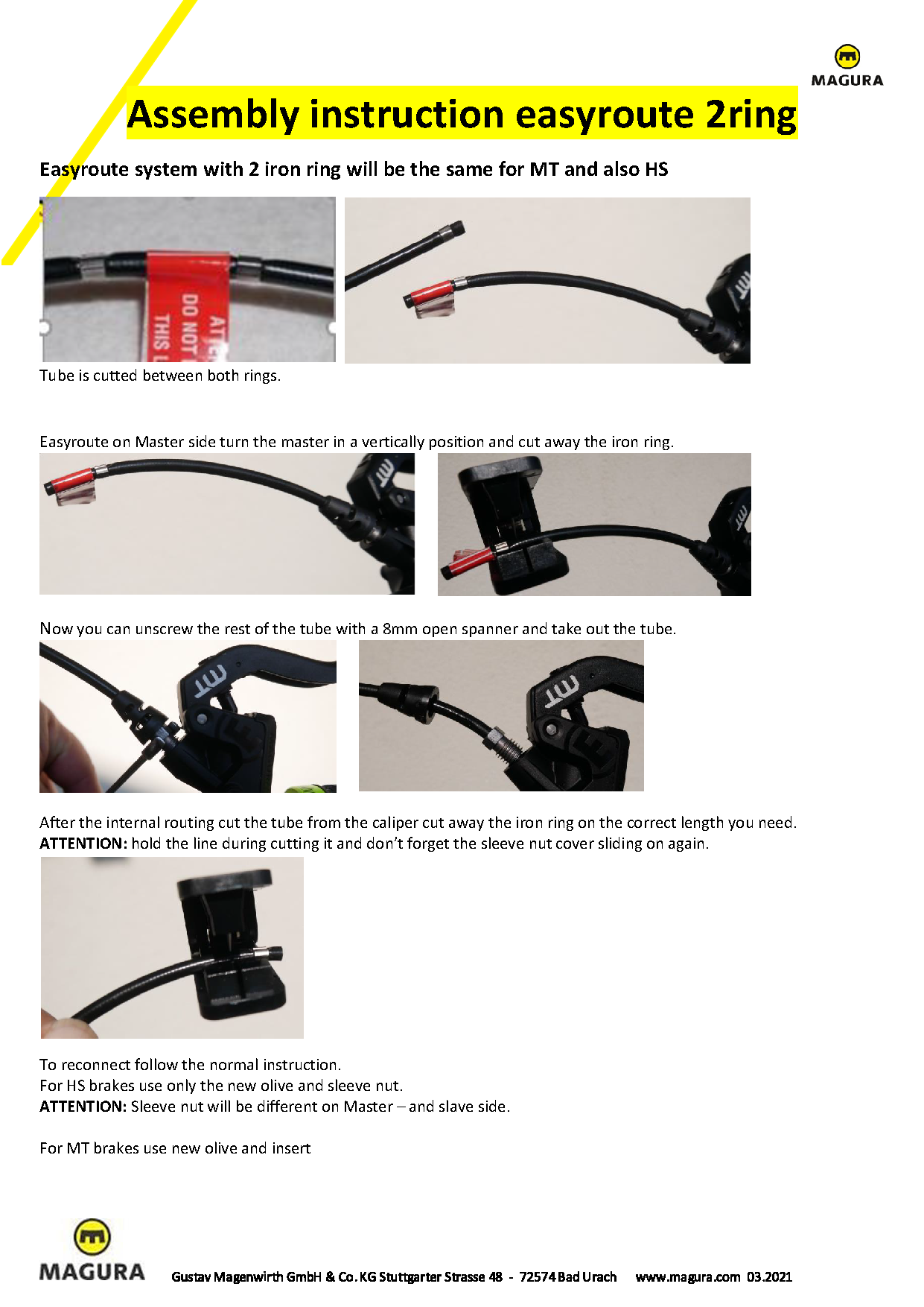 Par de frenos MAGURA MT7 PRO Discless