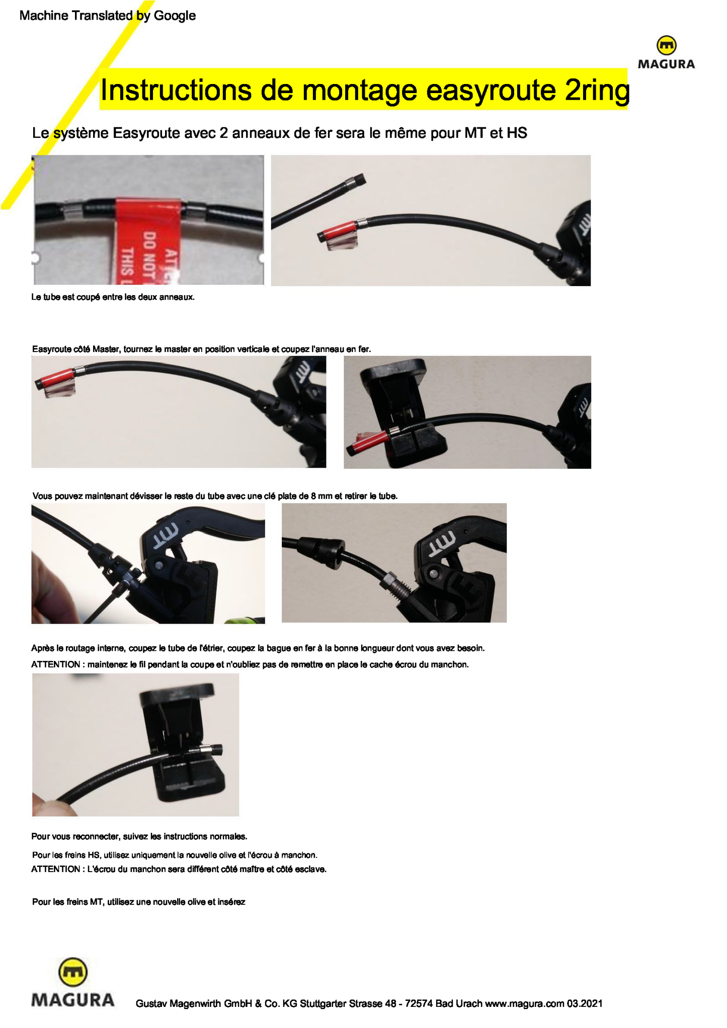 Par de frenos MAGURA MT7 PRO Discless