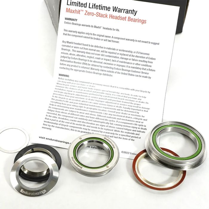 ENDURO BEARINGS Maxhit Juego de dirección 1"1/8 - 1.5" ZS44mm/ZS56mm Negro