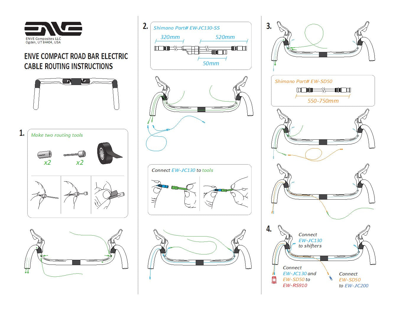 Colgador compacto ENVE para paso interior