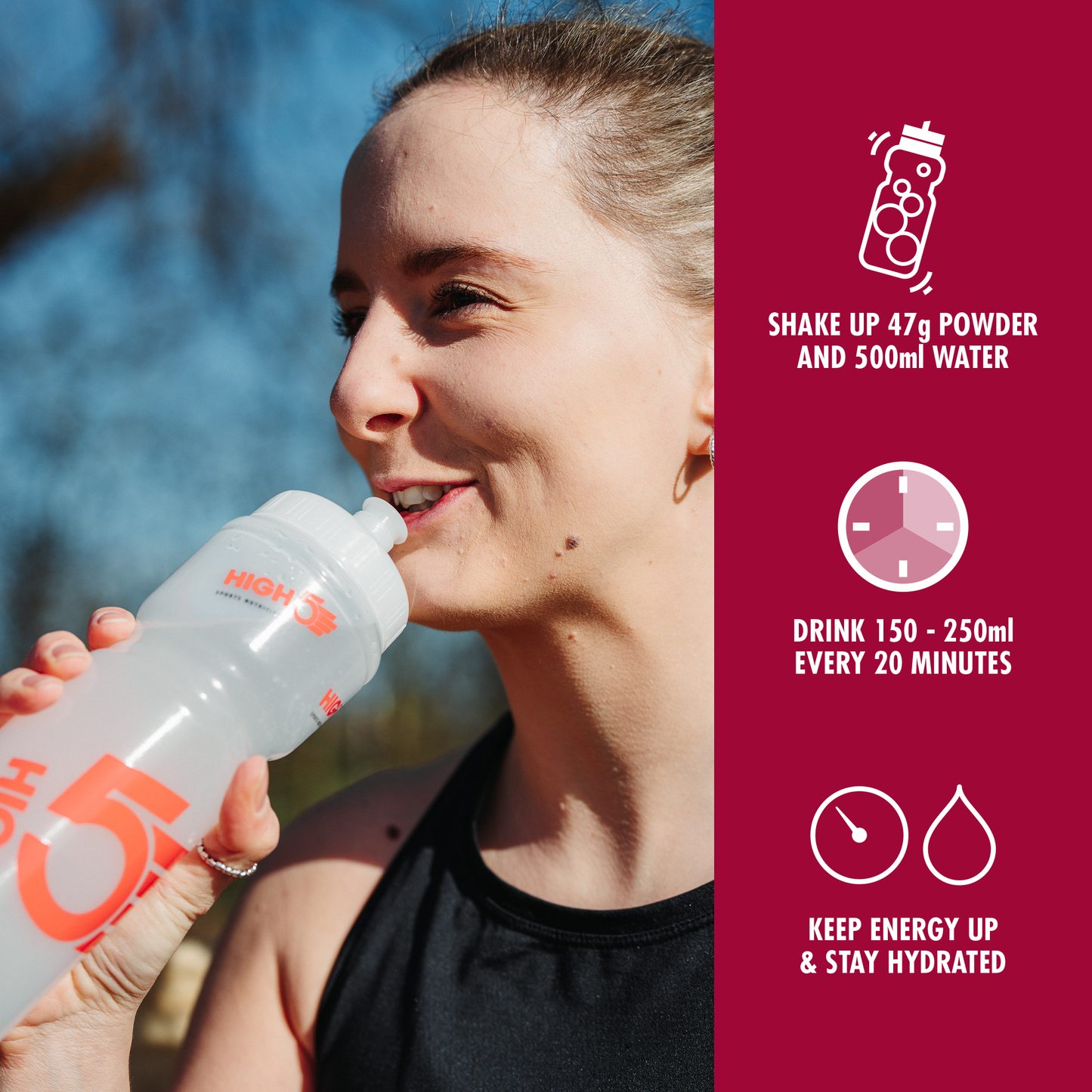 BEBIDA ENERGÉTICA HIGH5 (2,2 kg) Bayas rojas