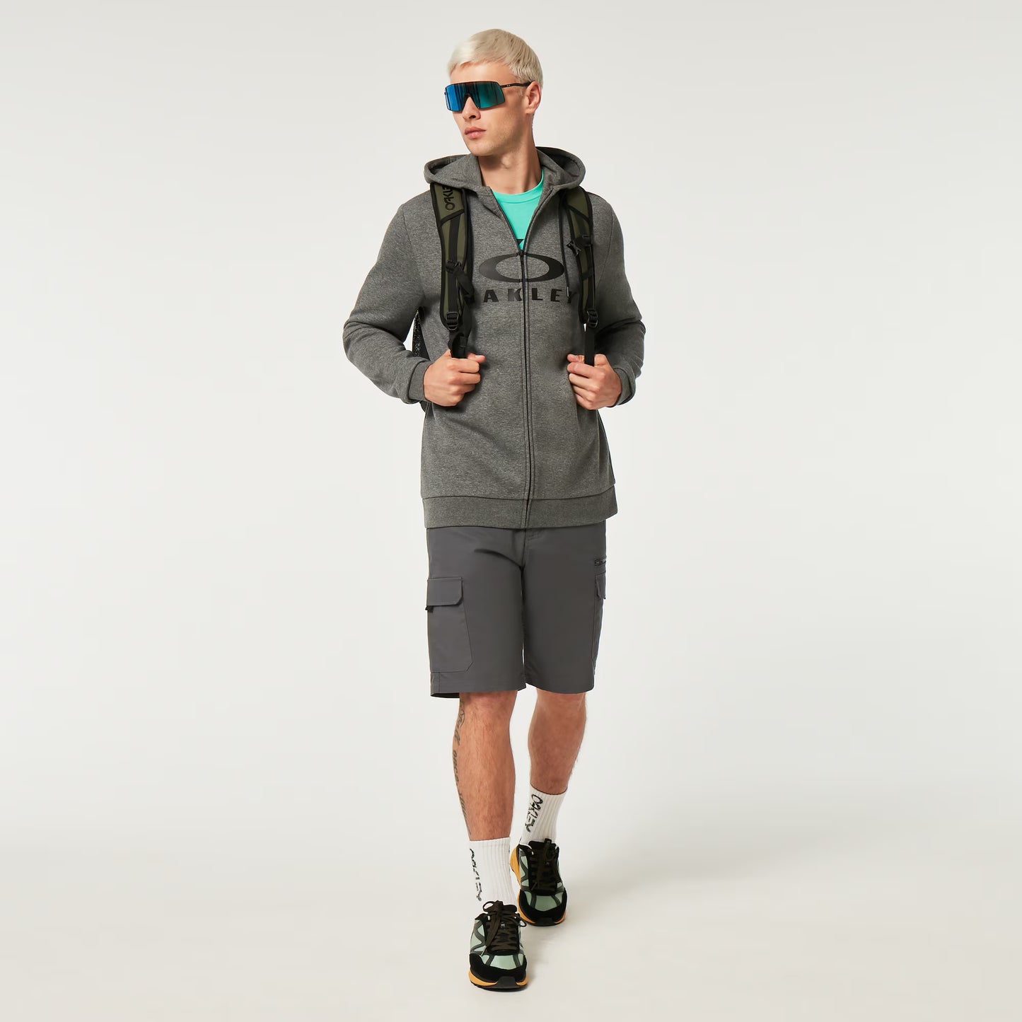 Sudadera con capucha OAKLEY BARK FZ HOODIE 2.0 New Athletic Grey