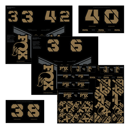 Kit de pegatinas para horquilla y amortiguador FOX Kashima