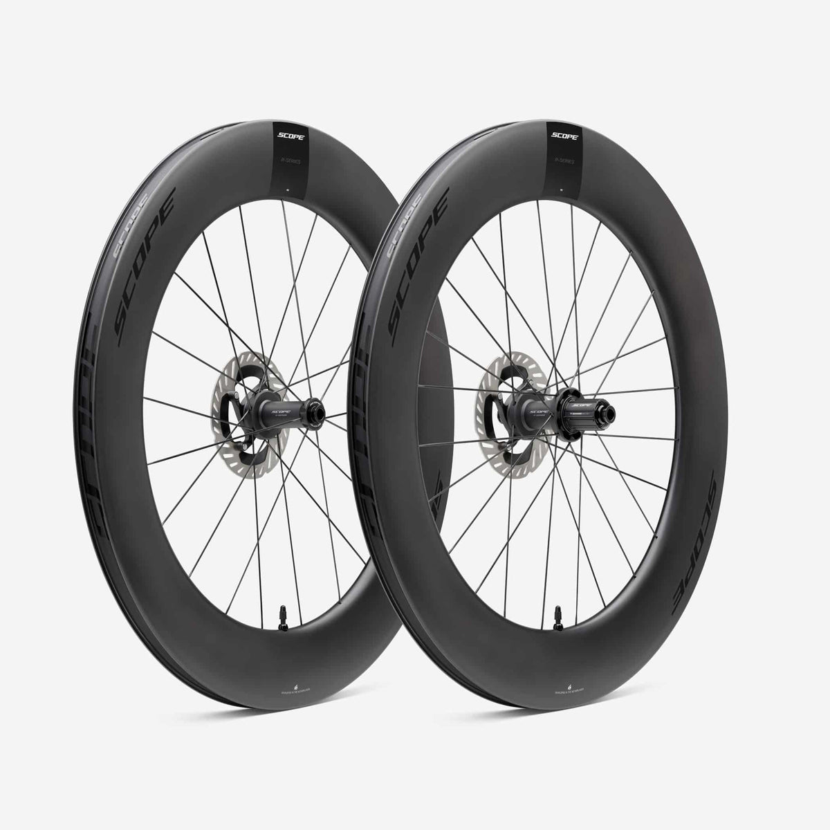 Paire de Roues SCOPE Race R8.T Tubeless Ready (Centerlock) Noir