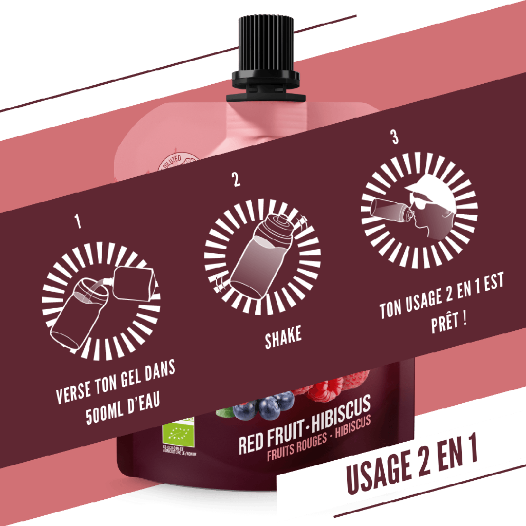 BAOUW Gel Energético Orgánico Frutos Rojos-Hibisco (85g)
