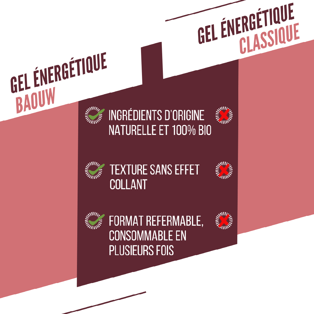BAOUW Gel Energético Orgánico Frutos Rojos-Hibisco (85g)