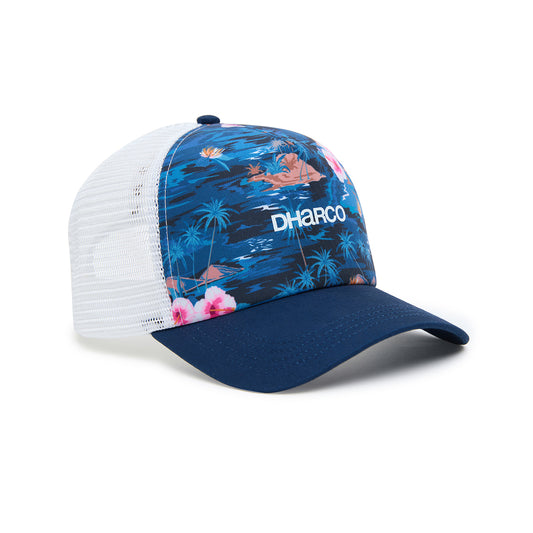 Gorra DHARCO CURVED PEAK TRUCKER OASIS Azul