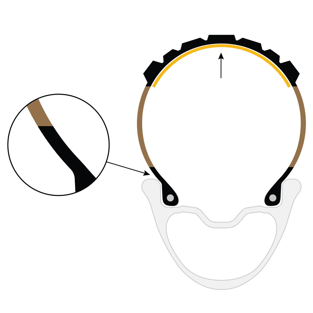 Neumático ENVE HEX 700x44 Tubeless Ready Beige