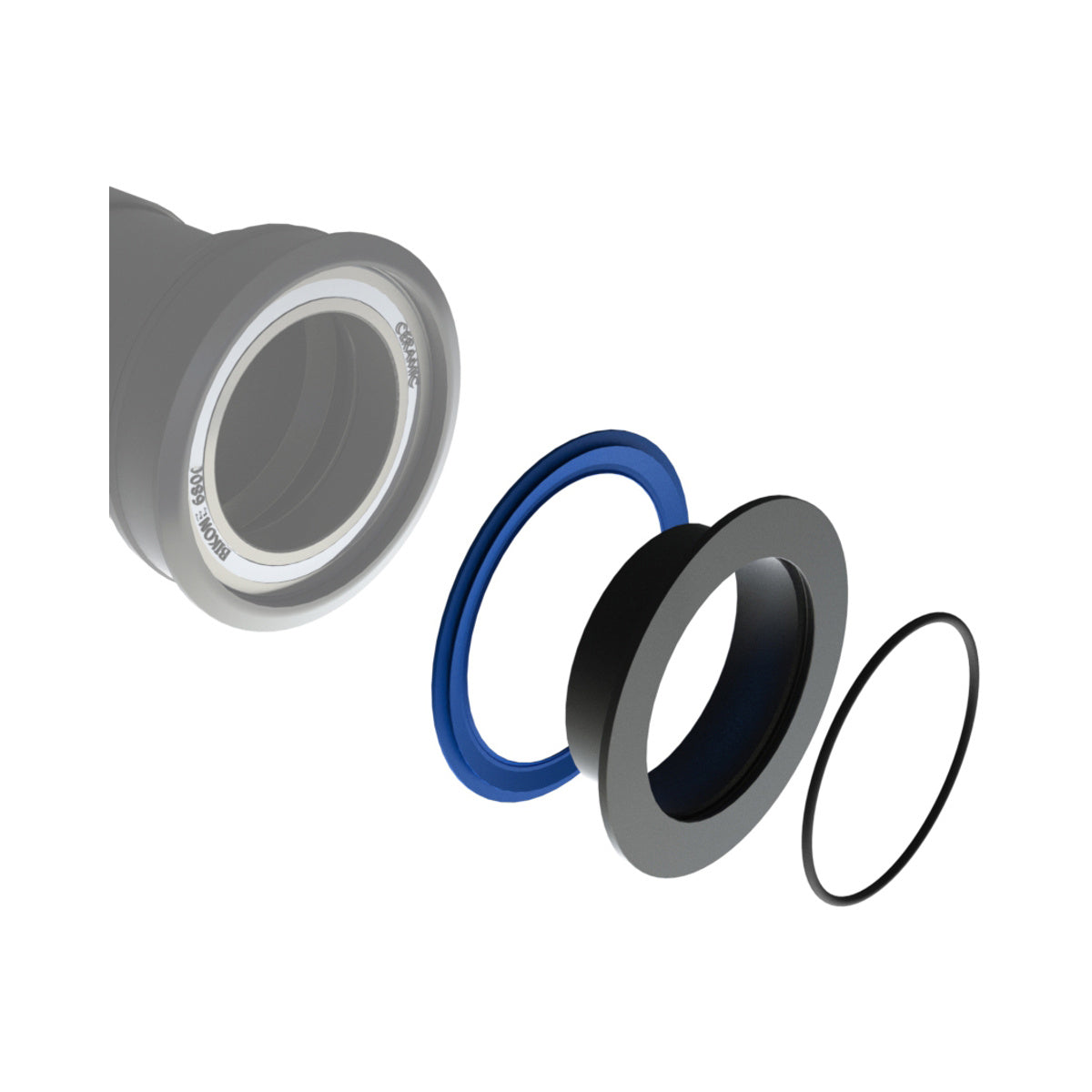 Tapas de Rodamientos BIKONE PF46/PF30/BB30/T47/EVO/BBright/T45 Eje 29 mm