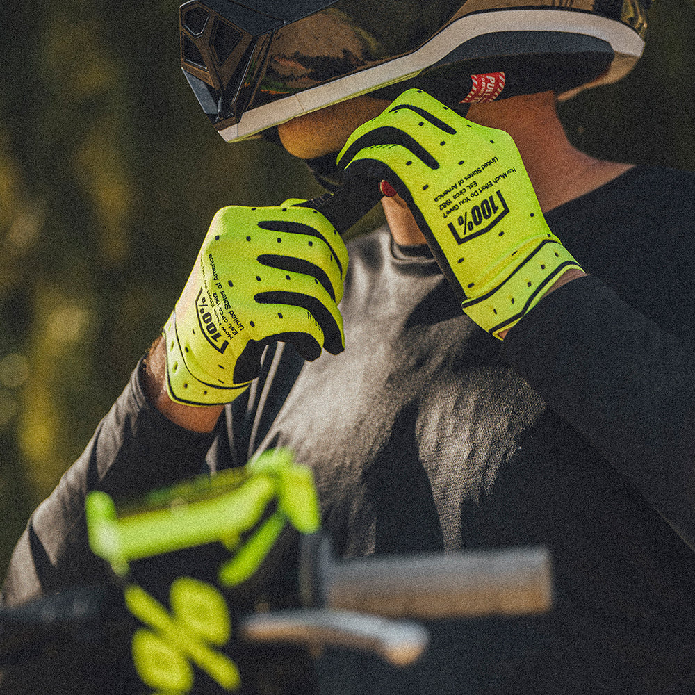 Guantes 100% RIDEFIT Amarillos