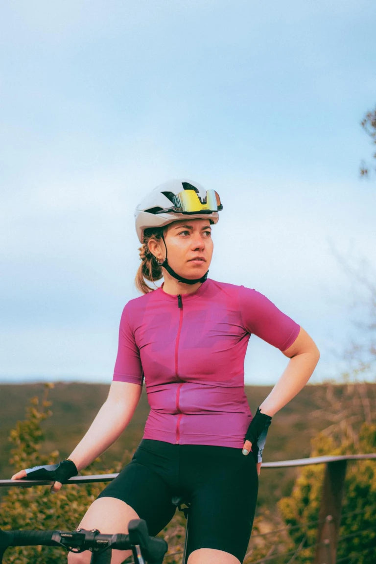 Maillot de manga corta MAVIC ICON GRAPHIC para mujer Fuschia