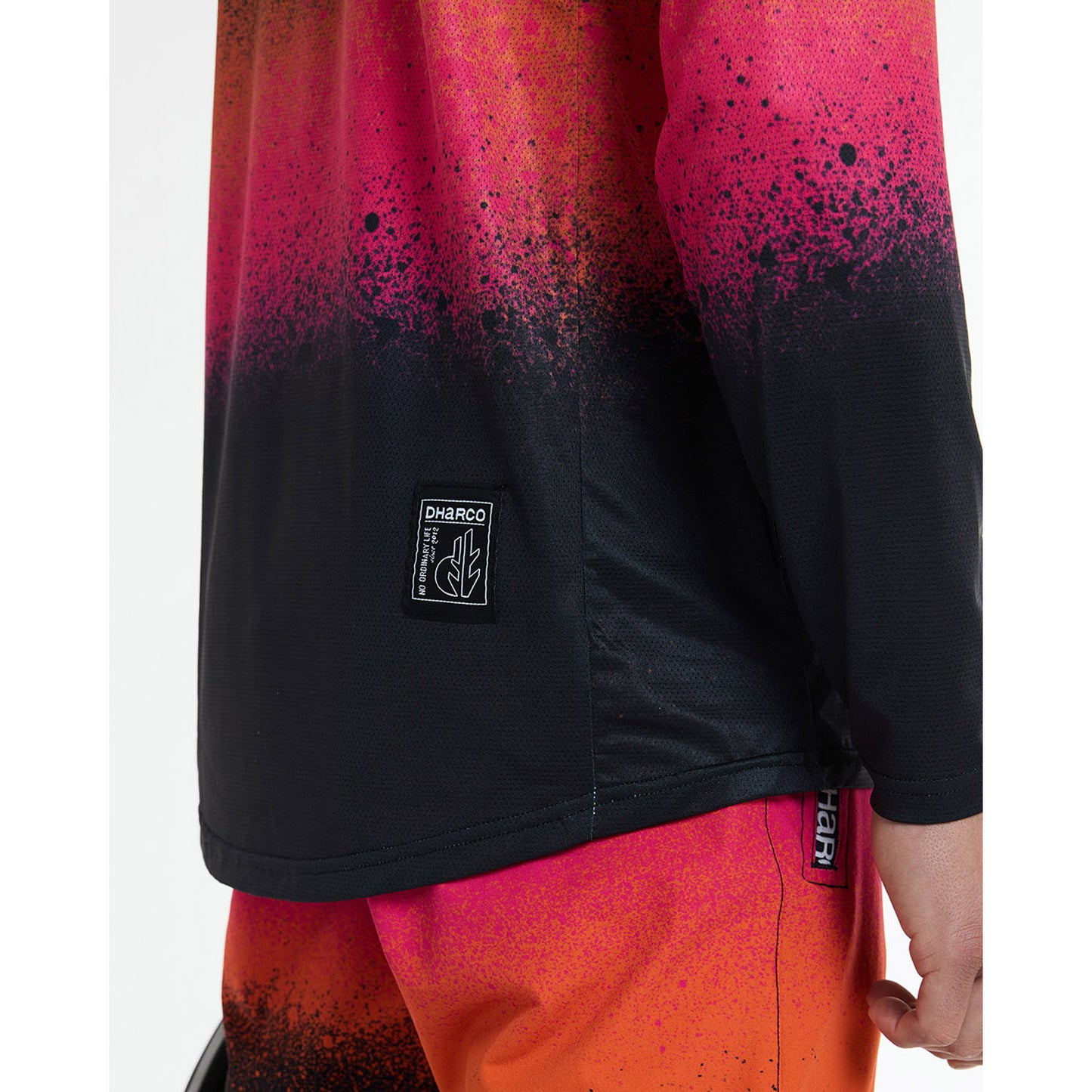 Maillot de manga larga DHARCO BLACK SNAKE Negro/Naranja