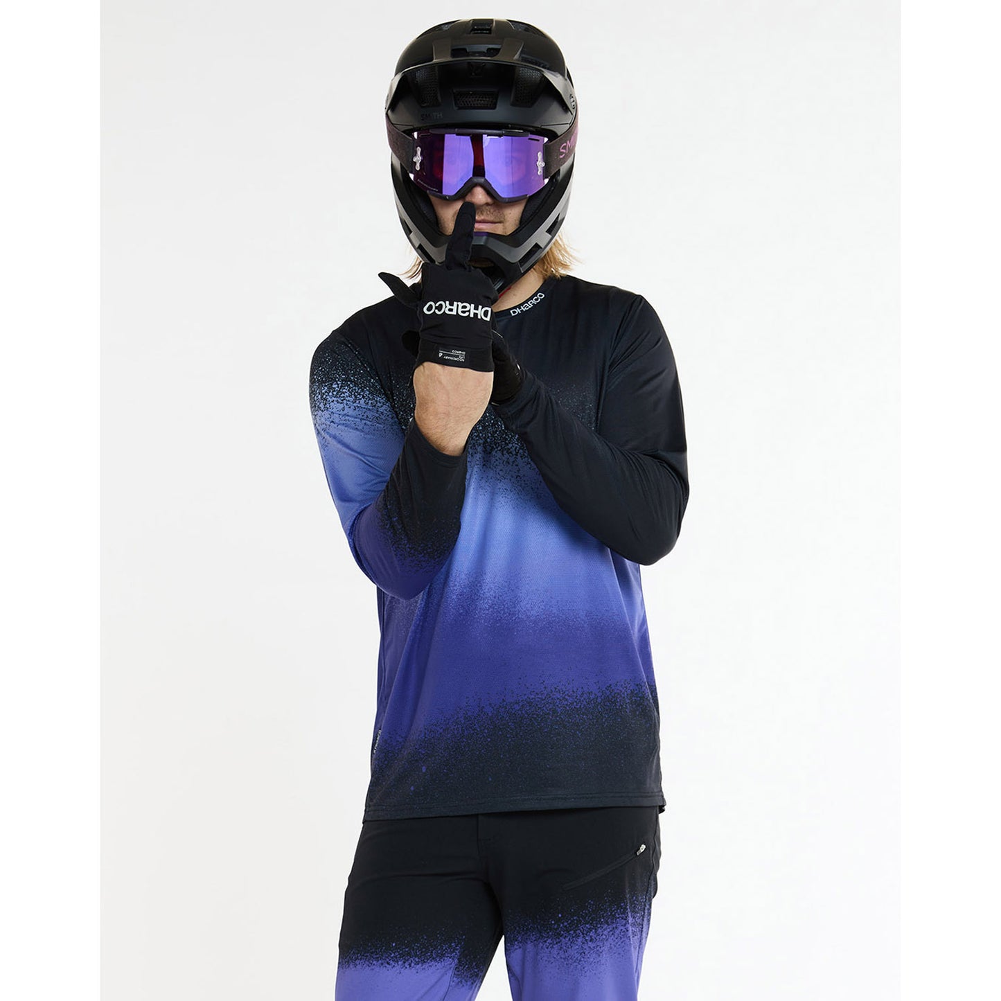 Maillot de manga larga DHARCO ULTRA VIOLET Negro/Morado