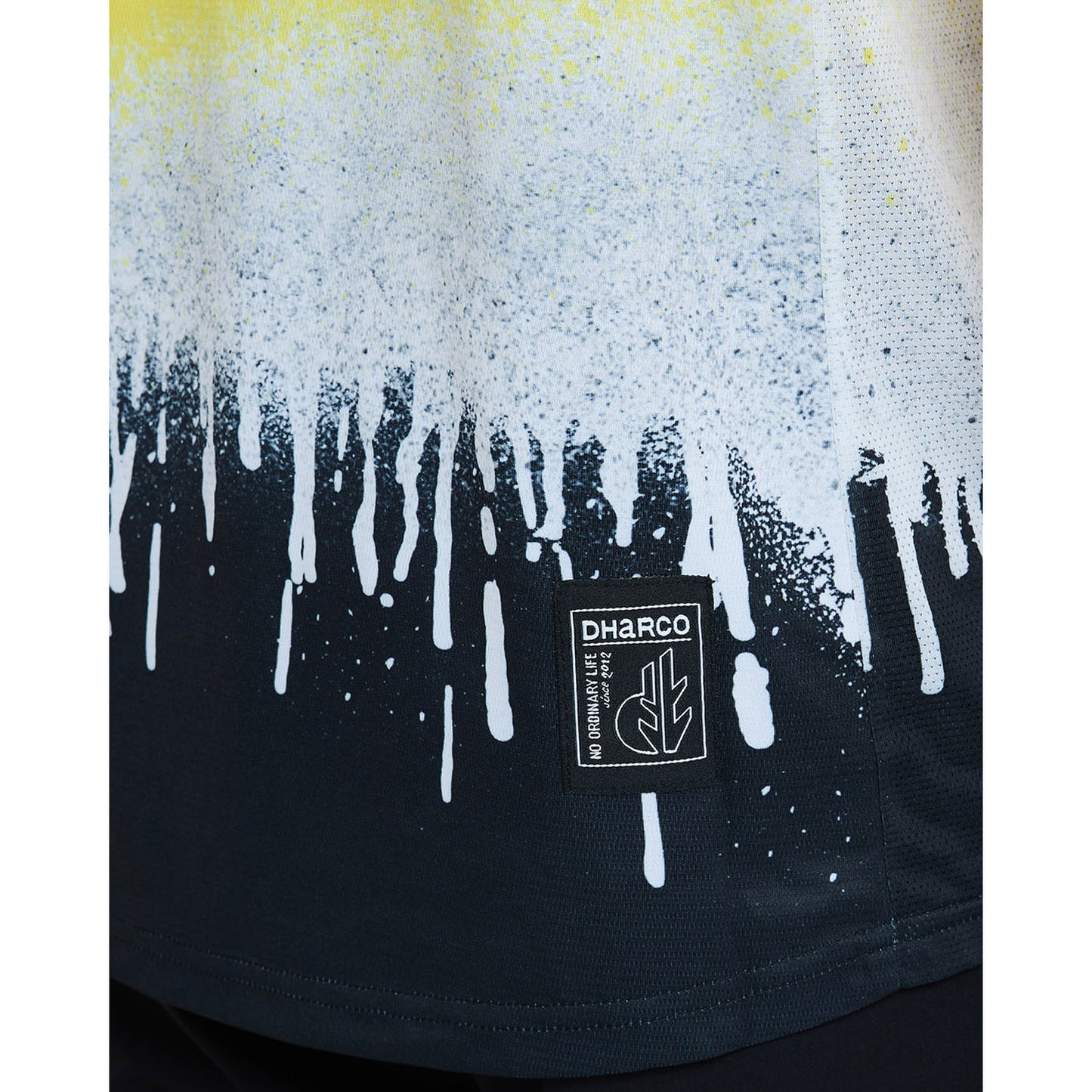 Maillot de manga corta DHARCO ACID RAIN Negro/Amarillo