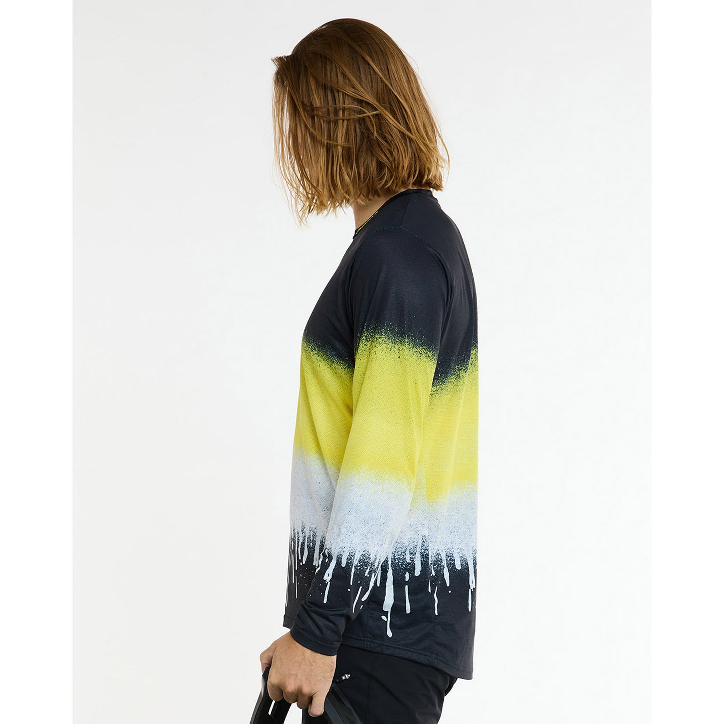 Maillot de manga larga DHARCO ACID RAIN Negro/Amarillo
