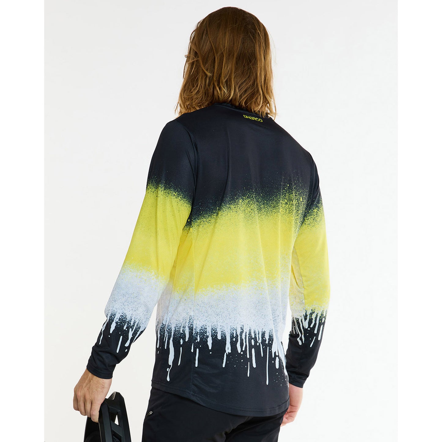 Maillot de manga larga DHARCO ACID RAIN Negro/Amarillo