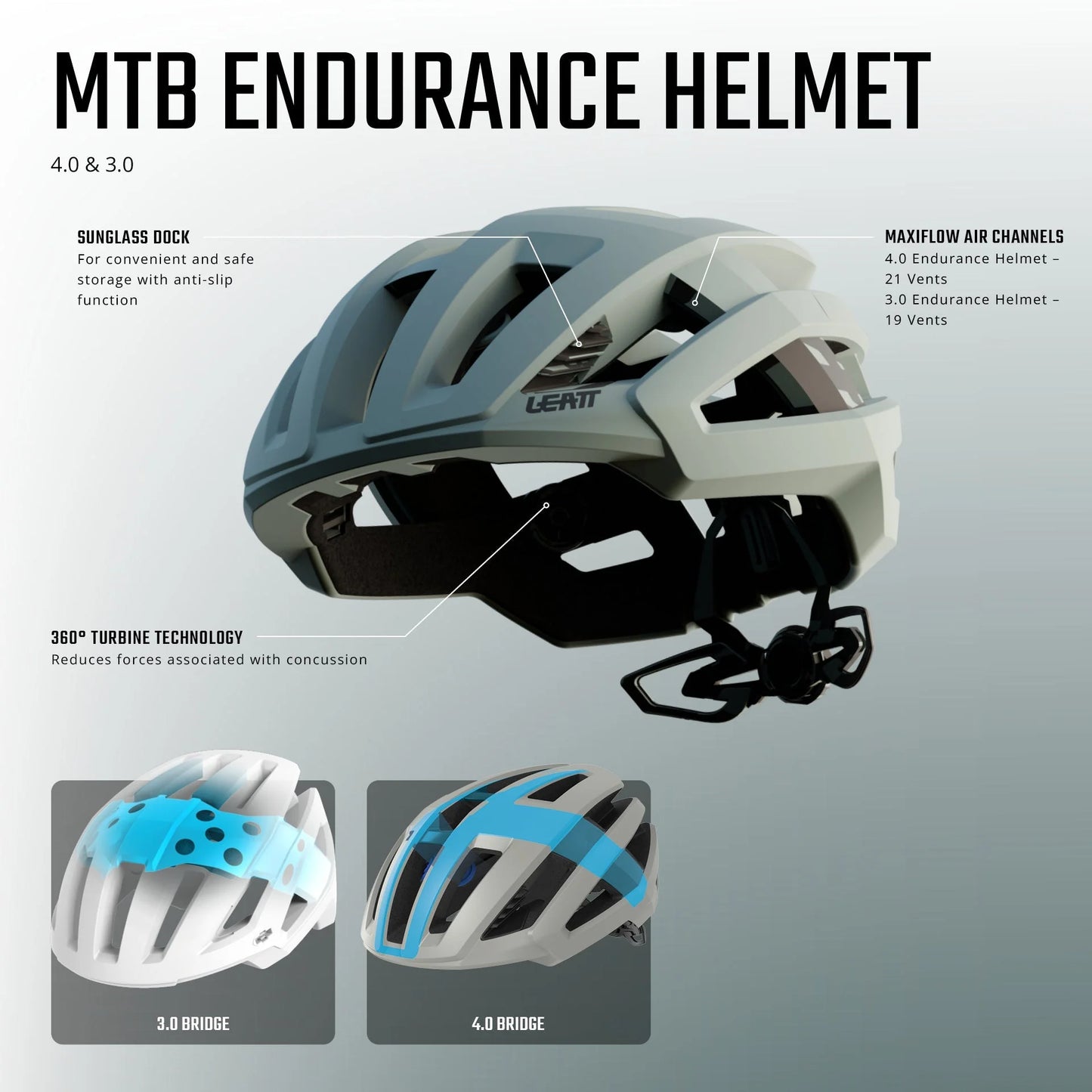 Casco LEATT MTB ENDURANCE 3.0 MTB/Gravel Negro