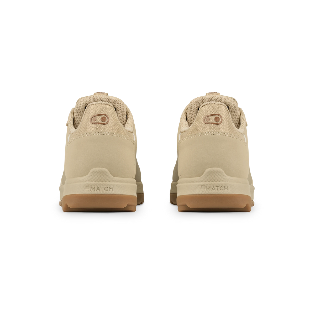 Zapatillas de MTB CRANKBROTHERS MALLET TRAIL SPEED LACE CLIP arena/marrón/goma — vista trasera