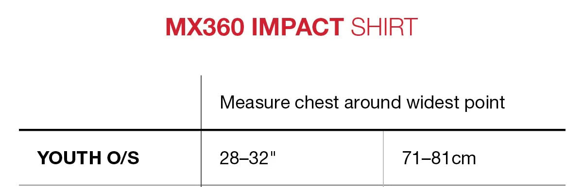 G-FORM MX-360 Camiseta Proetcion Niño Negra