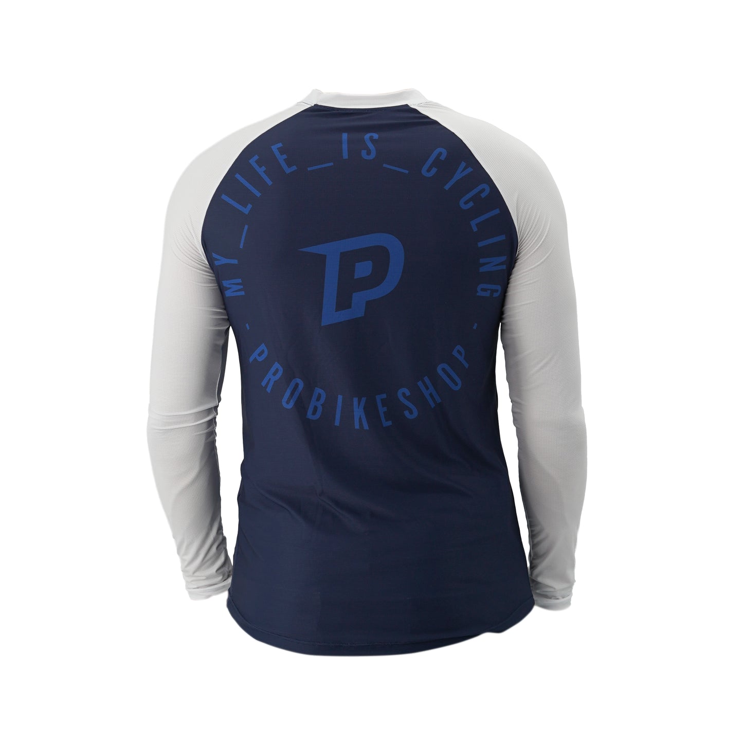 Maillot de manga larga PROBIKESHOP FREERIDE Azul marino/Blanco